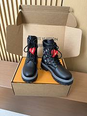 Fortok Louis Vuitton LV Ranger Boots in black leather Monogram  - 1