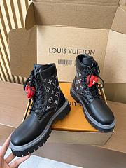 Fortok Louis Vuitton LV Ranger Boots in black leather Monogram  - 5