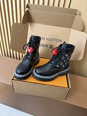 Fortok Louis Vuitton LV Ranger Boots in black leather Monogram  - 4