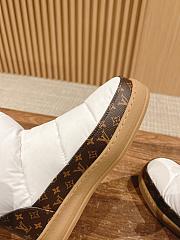Fortok Louis Vuitton LV Cloud Ankle Boot Sneaker in white nylon - 6