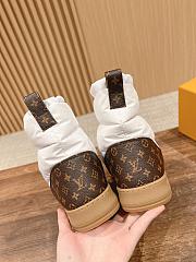 Fortok Louis Vuitton LV Cloud Ankle Boot Sneaker in white nylon - 4