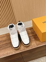 Fortok Louis Vuitton LV Cloud Ankle Boot Sneaker in white nylon - 2