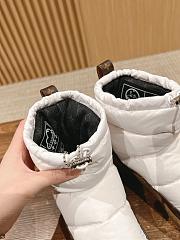 Fortok Louis Vuitton LV Cloud Ankle Boot Sneaker in white nylon - 3