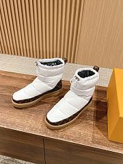 Fortok Louis Vuitton LV Cloud Ankle Boot Sneaker in white nylon - 5