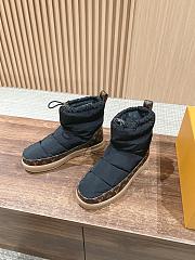 Fortok Louis Vuitton LV Cloud Ankle Boot Sneaker in Black nylon - 1