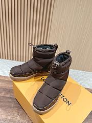 Fortok Louis Vuitton LV Cloud Ankle Boot Sneaker in Brown nylon - 1