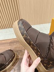 Fortok Louis Vuitton LV Cloud Ankle Boot Sneaker in Brown nylon - 4