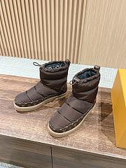 Fortok Louis Vuitton LV Cloud Ankle Boot Sneaker in Brown nylon - 2