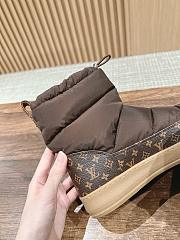 Fortok Louis Vuitton LV Cloud Ankle Boot Sneaker in Brown nylon - 6