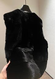 Fortok Fur Vest Jacket Black - 5