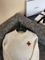 Fortok Celine crew neck sweater Cream - 6