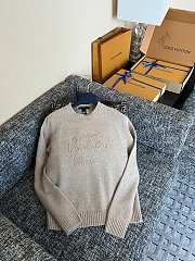 Fortok Louis Vuitton Cursive Signature Pullover in a light beige - 1