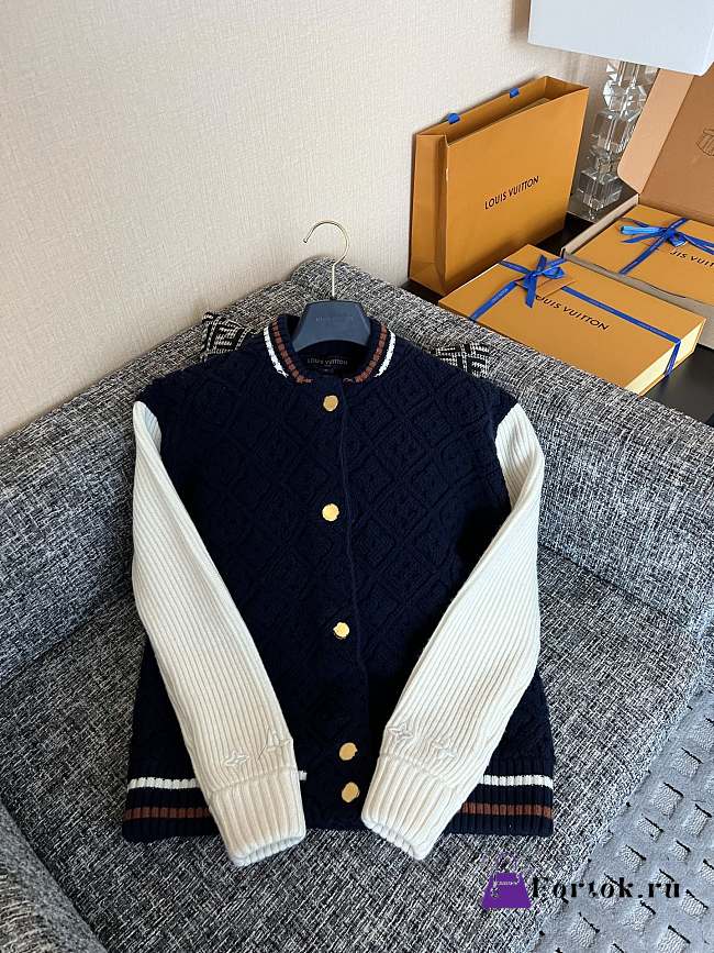 Fortok Louis Vuitton Monogram Toweling Varsity Jacket - 1