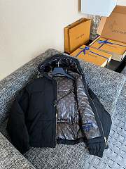 Fortok Louis Vuitton Monogram Black Puffer jacket  - 3