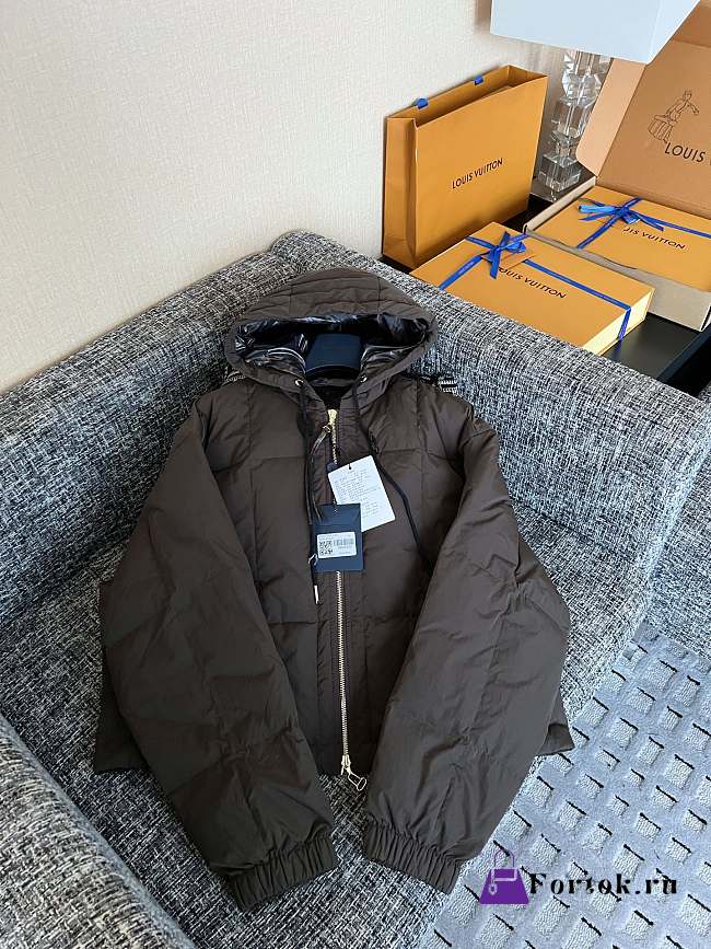 Fortok Louis Vuitton Monogram Brown Puffer jacket  - 1