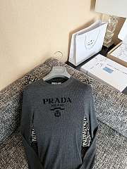 Fortok Prada Milano crew-neck sweater Grey - 3