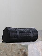 Fortok Saint Laurent Gloria Quilted Satchel Bag Black 42×18×18cm - 5