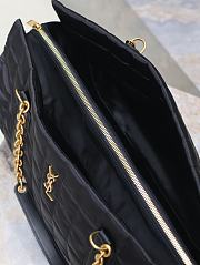 Fortok Saint Laurent Gloria Quilted Satchel Bag Black 42×18×18cm - 2