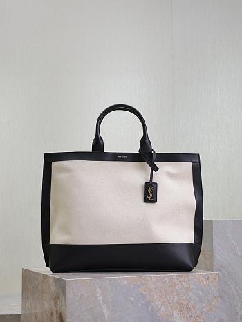 Fortok Saint Laurent Cabas two-tone tote bag 41.5×34×14cm