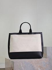 Fortok Saint Laurent Cabas two-tone tote bag 41.5×34×14cm - 6