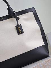 Fortok Saint Laurent Cabas two-tone tote bag 41.5×34×14cm - 4