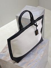 Fortok Saint Laurent Cabas two-tone tote bag 41.5×34×14cm - 5