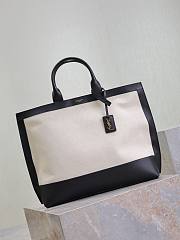 Fortok Saint Laurent Cabas two-tone tote bag 41.5×34×14cm - 3