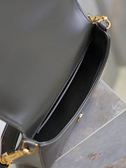Fortok Saint Laurent Voltaire Top Handle bag in black leather 17.5×21×8cm - 2