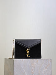 Fortok Saint Laurent Cassandra Monogram Chain Bag Black 22x16.5x5.5cm - 1