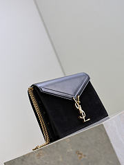 Fortok Saint Laurent Cassandra Monogram Chain Bag Black 22x16.5x5.5cm - 5