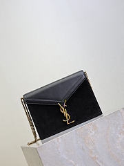 Fortok Saint Laurent Cassandra Monogram Chain Bag Black 22x16.5x5.5cm - 3