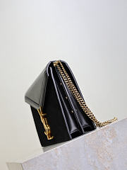 Fortok Saint Laurent Cassandra Monogram Chain Bag Black 22x16.5x5.5cm - 4
