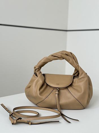 Fortok Fendi Spy bag in Brown calfskin leather 32-12-18cm