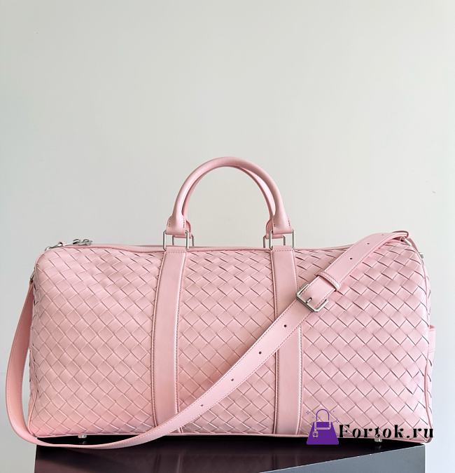 Fortok Bottega Veneta Cabin Duffle bag Pink  50*27*24cm - 1
