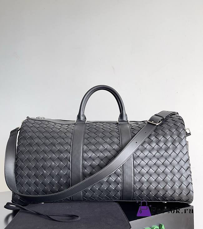 Fortok Bottega Veneta Cabin Duffle bag Black 50*27*24cm  - 1