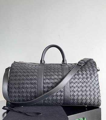Fortok Bottega Veneta Cabin Duffle bag Black 50*27*24cm 