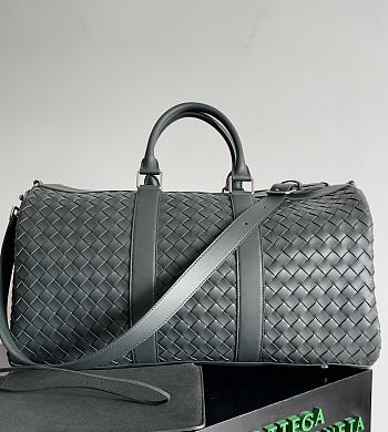 Fortok Bottega Veneta Cabin Duffle bag Grey 50*27*24cm