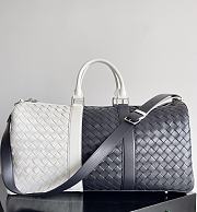 Fortok Bottega Veneta Cabin Duffle bag Black And White 50*27*24cm - 1