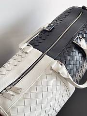 Fortok Bottega Veneta Cabin Duffle bag Black And White 50*27*24cm - 4