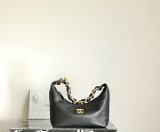 Fortok Chanel 25 Hobo bag in black 24 * 28 * 7.8cm - 1