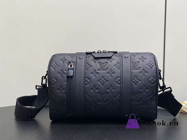 Fortok Louis Vuitton City Keepall bag Black 27.5*16.5*15Cm - 1