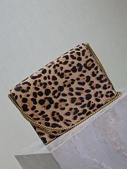 Fortok Saint Laurent Cassandra Leopard print monogram shoulder bag 22x16.5x5.5cm - 2