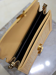 Fortok Saint Laurent Cassandra Raffia Shoulder Bag 22x16.5x5.5cm - 6