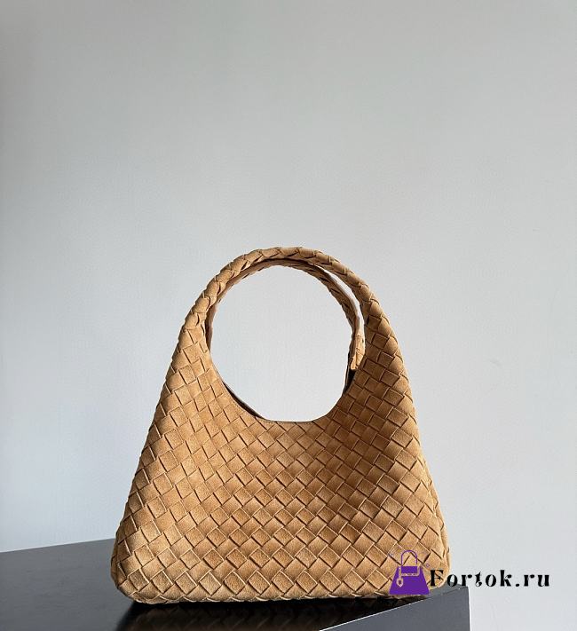 Fortok Bottega Veneta Campana bag in woven leather Brown 33*20*16.5cm - 1