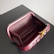 Fortok Bottega Veneta Knot clutch bag in a burgundy 20.5*6*12.5cm - 5