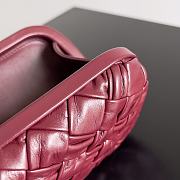 Fortok Bottega Veneta Knot clutch bag in a burgundy 20.5*6*12.5cm - 3