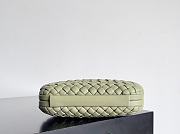 Fortok Bottega Veneta Knot clutch bag in travertine woven leather 20.5*6*12.5cm - 6
