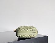 Fortok Bottega Veneta Knot clutch bag in travertine woven leather 20.5*6*12.5cm - 5
