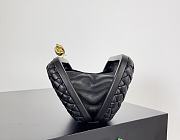 Fortok Bottega Veneta Knot clutch bag in Black woven leather 20.5*6*12.5cm - 6