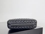 Fortok Bottega Veneta Knot clutch bag in Black woven leather 20.5*6*12.5cm - 5